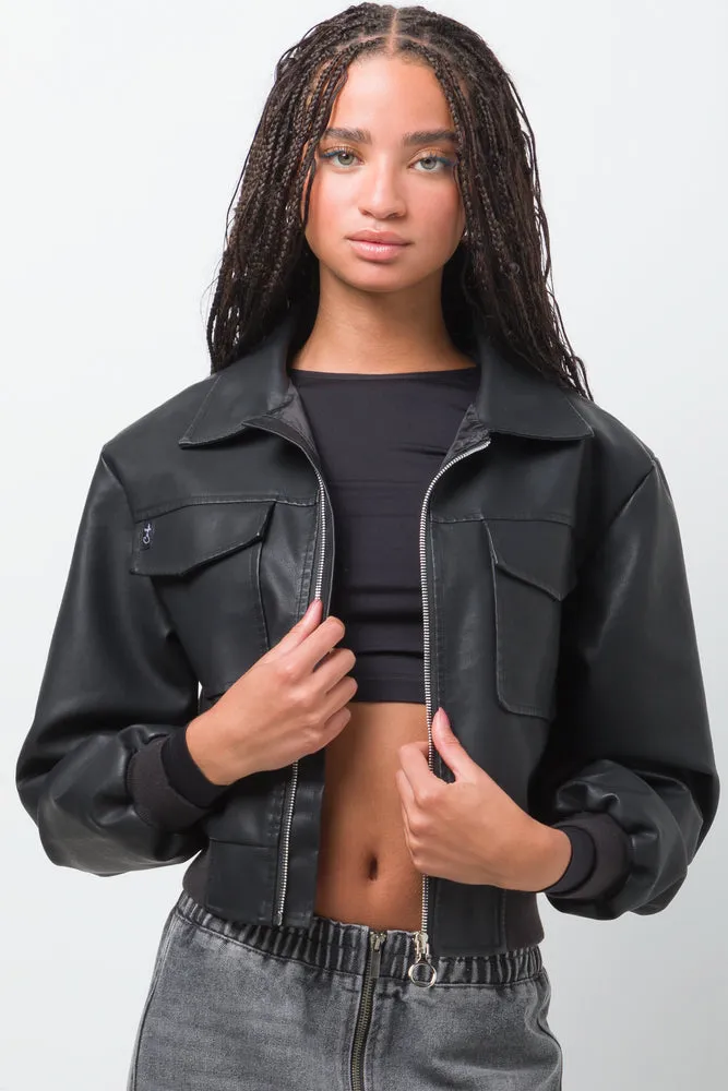 Bomber Jacket Black sold by Ackermas