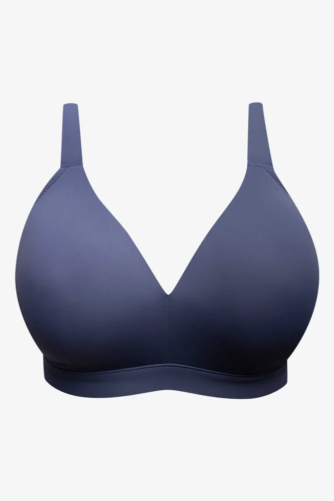 Plus Size 2 Pack Smooth Padded Wirefree Bras Grey And Blue sold by Ackermas product image thumbnail 2