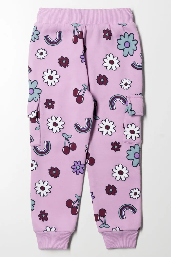 Printed Trackpants Purple sold by Ackermas product image thumbnail 3