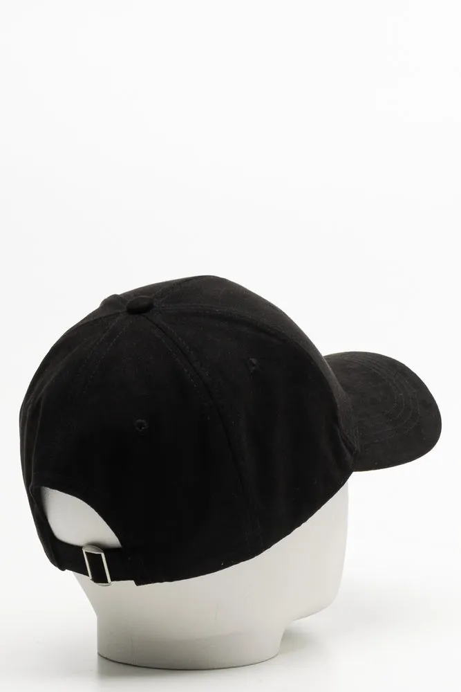 Suede Peak Cap Black sold by Ackermas product image thumbnail 2