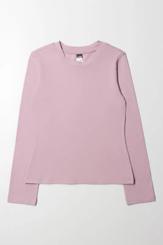 Long Sleeve T-Shirt Pink sold by Ackermas