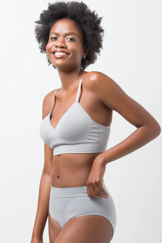 3 Pack Seam-Free Briefs Black, Grey And White sold by Ackermas product image thumbnail 3