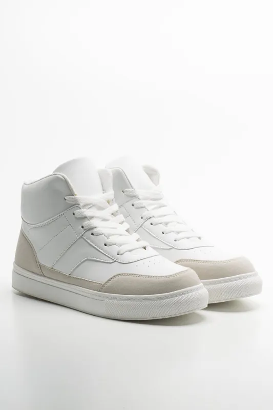 Court High Top Sneaker White sold by Ackermas