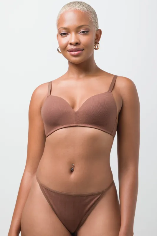 2 Pack Padded Wire Free Bra Small Black Cream And Brown sold by Ackermas