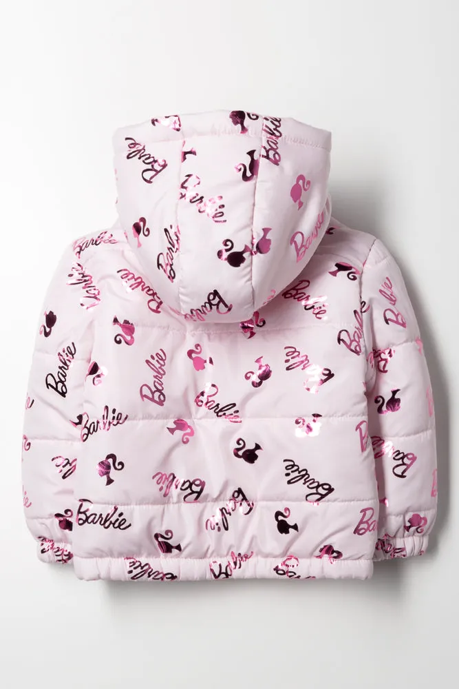 Barbie Puffer Jacket Pink sold by Ackermas product image thumbnail 4