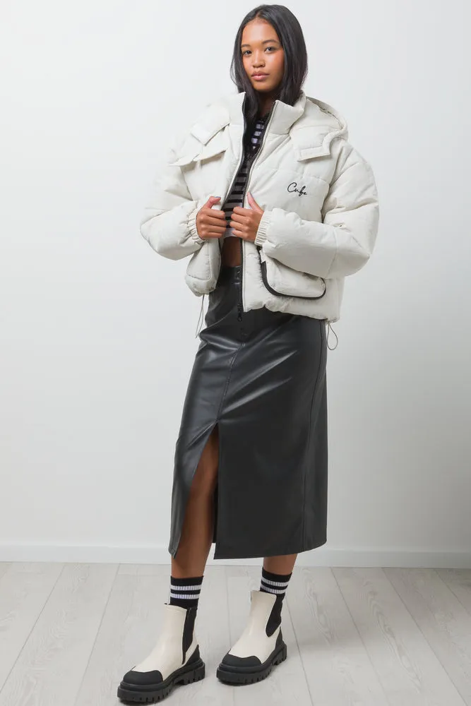 Puffer Jacket Cream sold by Ackermas product image thumbnail 2