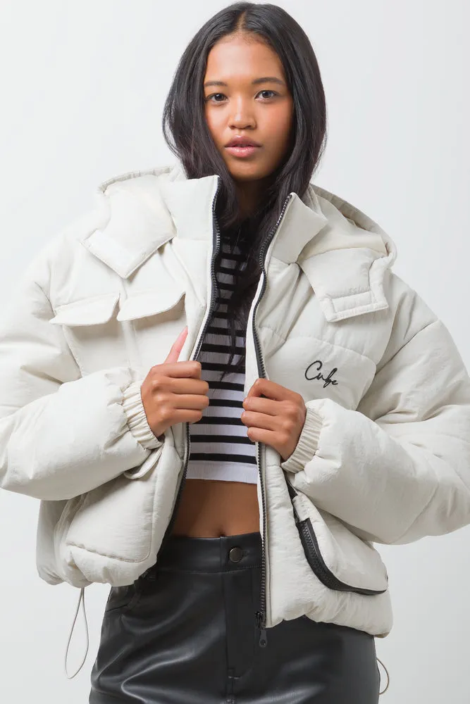 Puffer Jacket Cream sold by Ackermas
