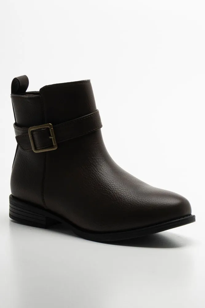 Buckle Trim Boots Brown sold by Ackermas product image thumbnail 2