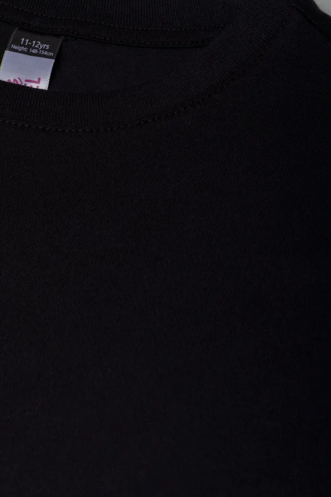 Long Sleeve Crew Neck Black sold by Ackermas product image thumbnail 2