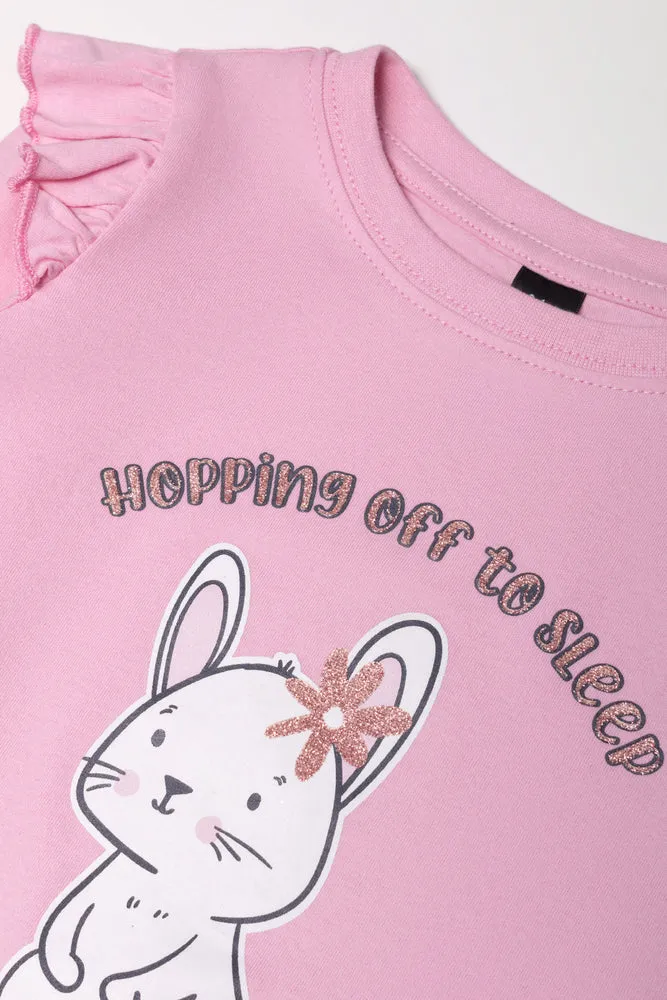 Bunny Pyjamas Set Pink sold by Ackermas product image thumbnail 2