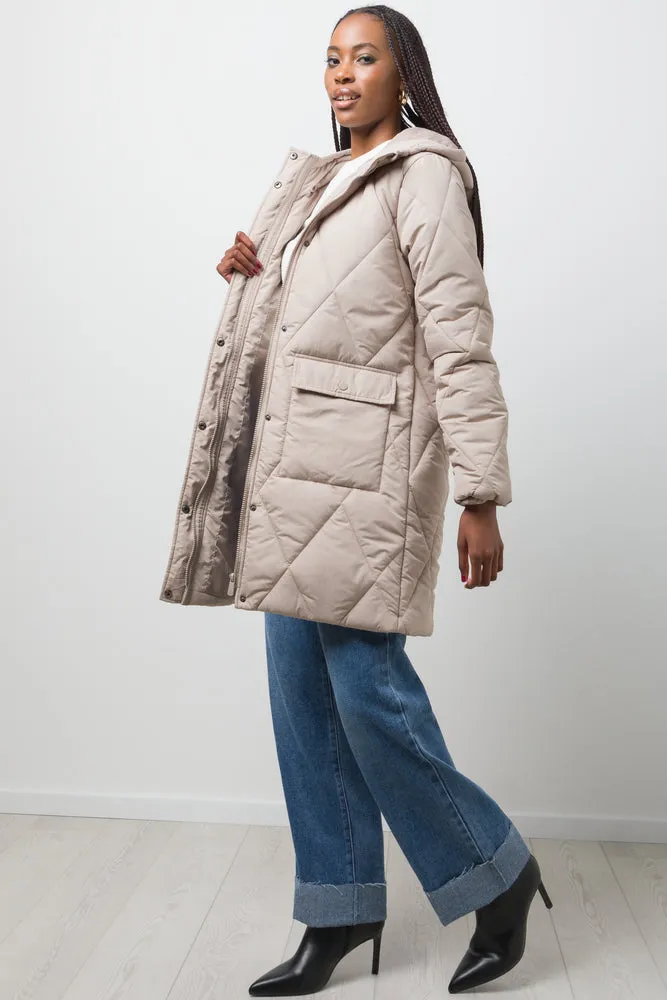 Long Puffer Jacket Natural sold by Ackermas product image thumbnail 2