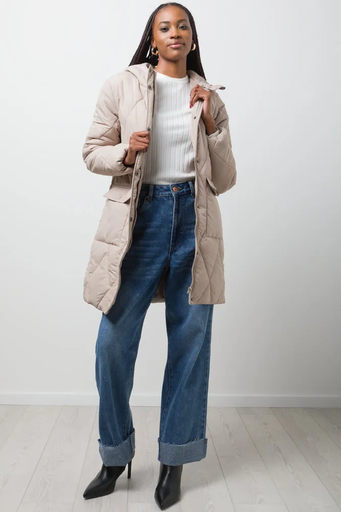 Long Puffer Jacket Natural sold by Ackermas