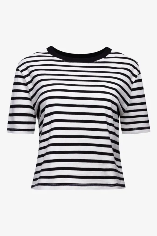 Stripe Top Black And White sold by Ackermas