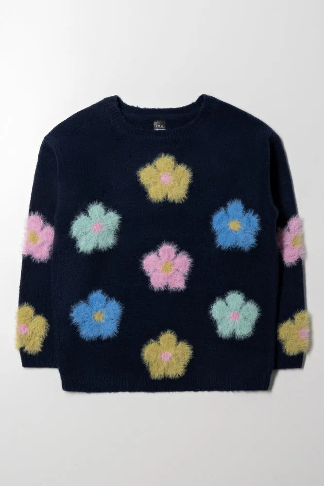 Flower Jersey Navy sold by Ackermas