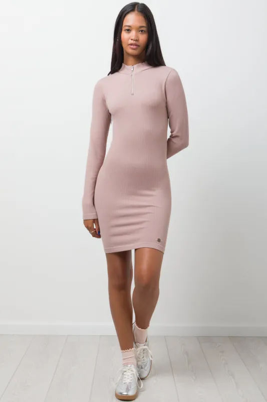 Seamless Strappy Bpdycon Dress Natural sold by Ackermas