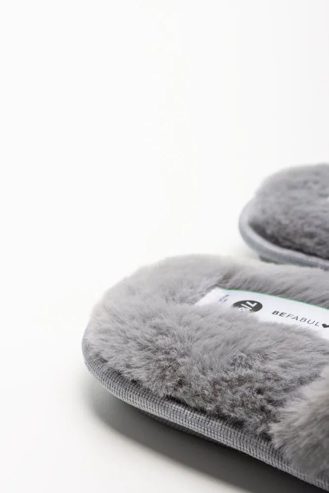 Embossed Velvet Slippers Grey sold by Ackermas product image thumbnail 4