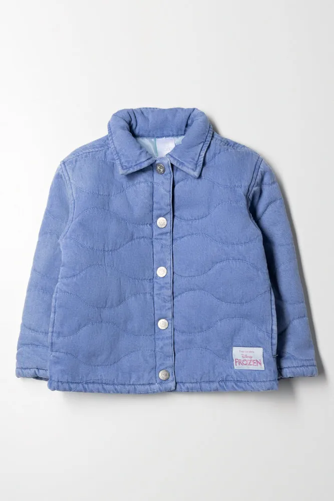 Frozen Quilted Jacket Blue sold by Ackermas