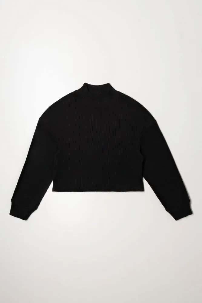 Bell Sleeve Top Black sold by Ackermas