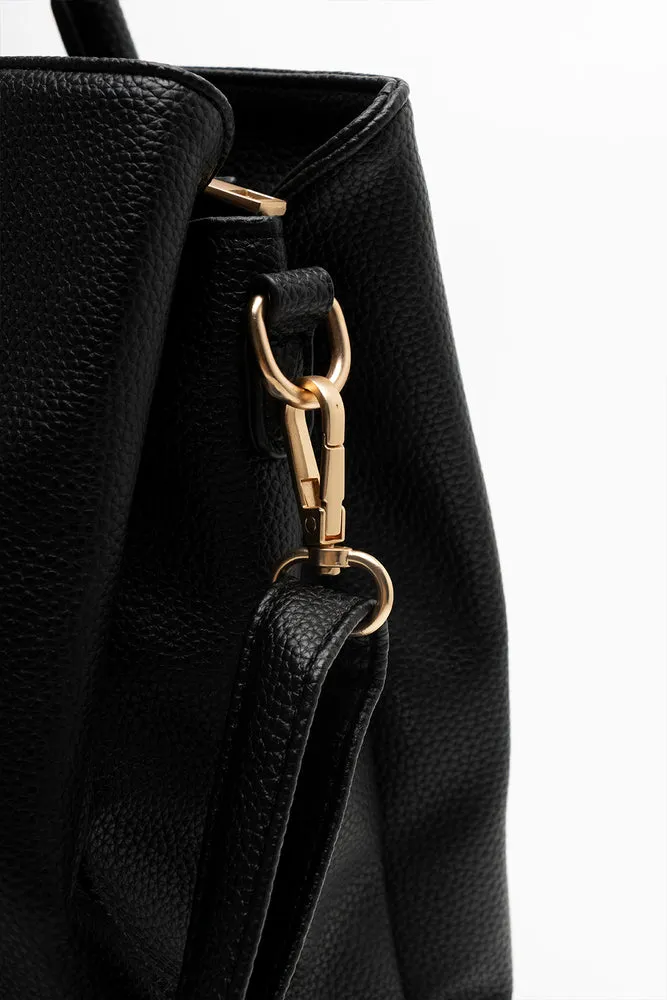 Buckle Tote Handbag Black sold by Ackermas product image thumbnail 5