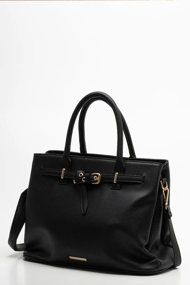 Buckle Tote Handbag Black sold by Ackermas product image thumbnail 2