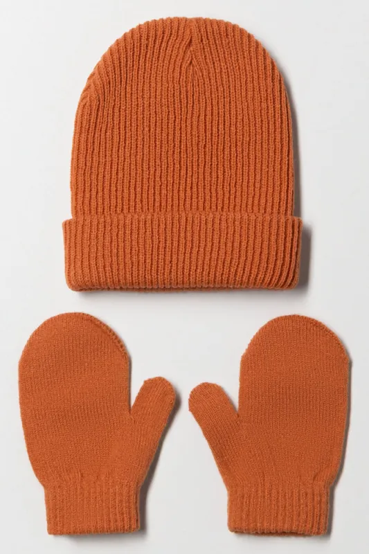 2 Piece Hat Set Brown sold by Ackermas
