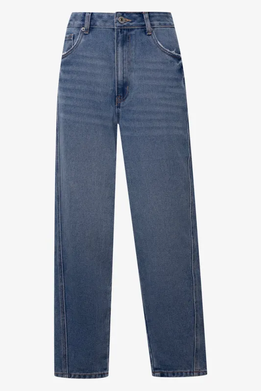 Barrel Leg Jeans Blue sold by Ackermas
