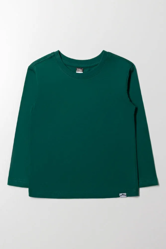 Long Sleeve T-Shirt Dark Green sold by Ackermas