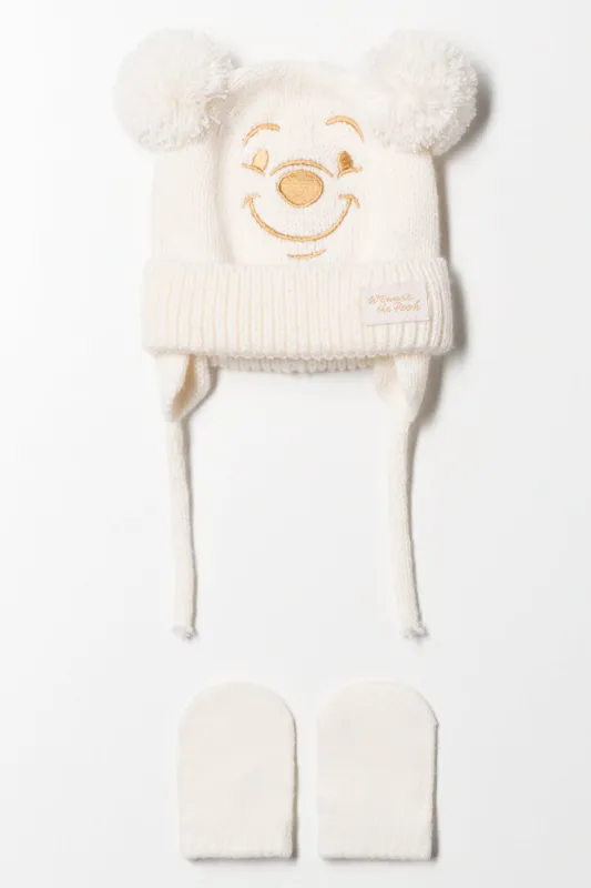 Winnie The Pooh Beanie Set Natural sold by Ackermas