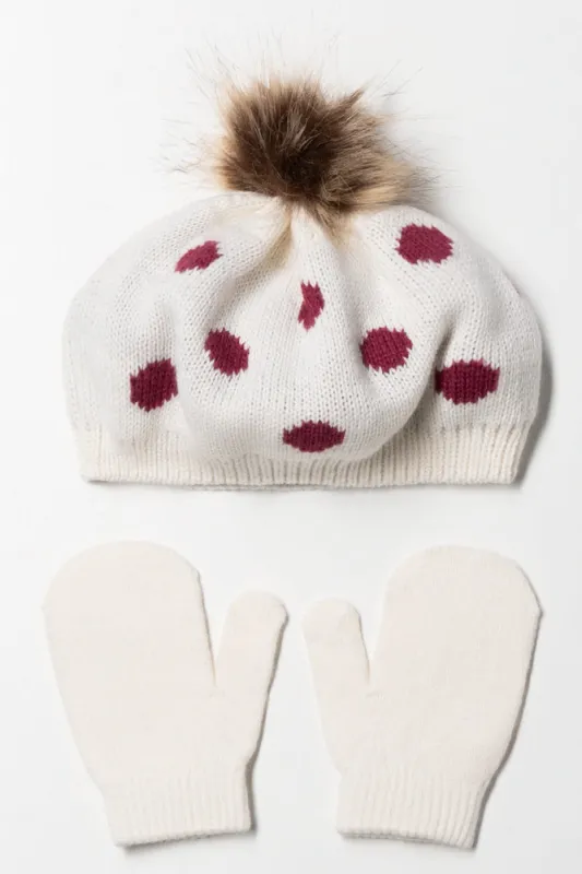 Beret Hat Set Natural sold by Ackermas