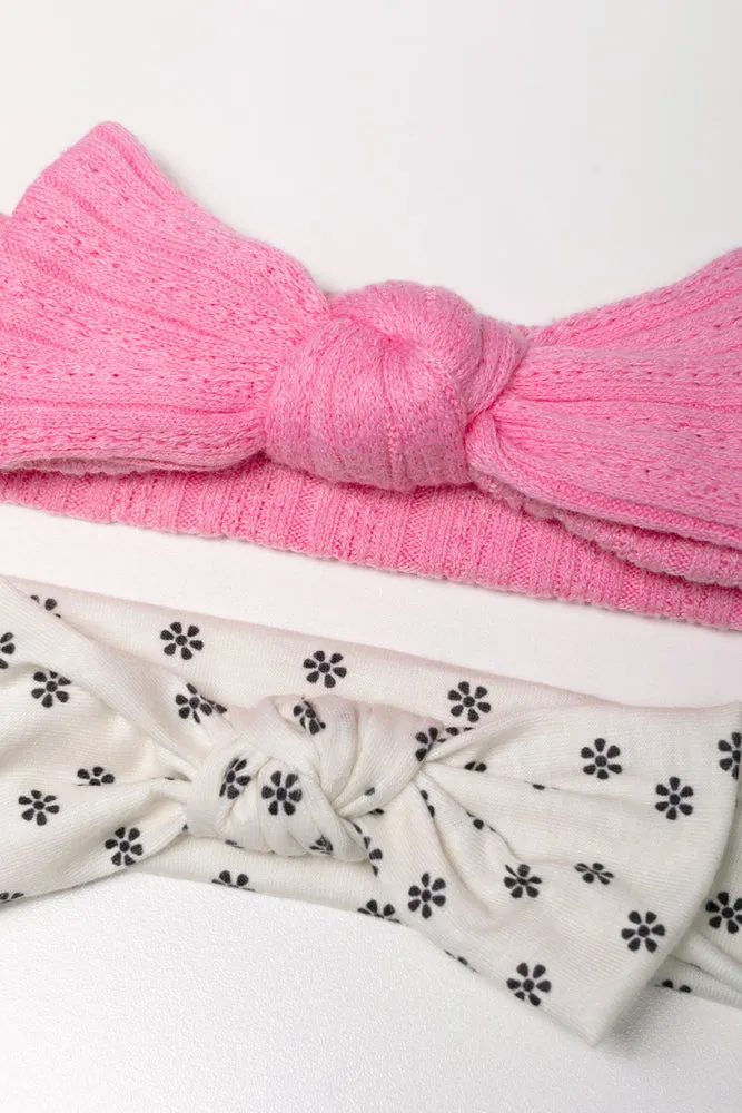 2 Pack Headbands Pink And Cream sold by Ackermas product image thumbnail 2