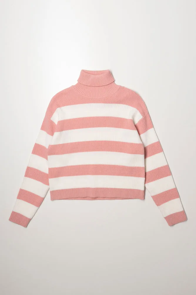 Poloneck Pink And White sold by Ackermas