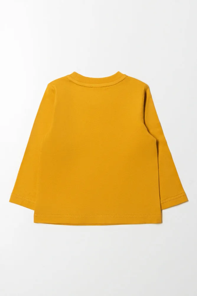 Long Sleeve T-Shirt Yellow sold by Ackermas product image thumbnail 3