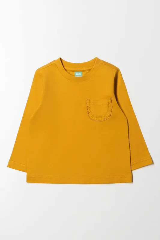 Long Sleeve T-Shirt Yellow sold by Ackermas