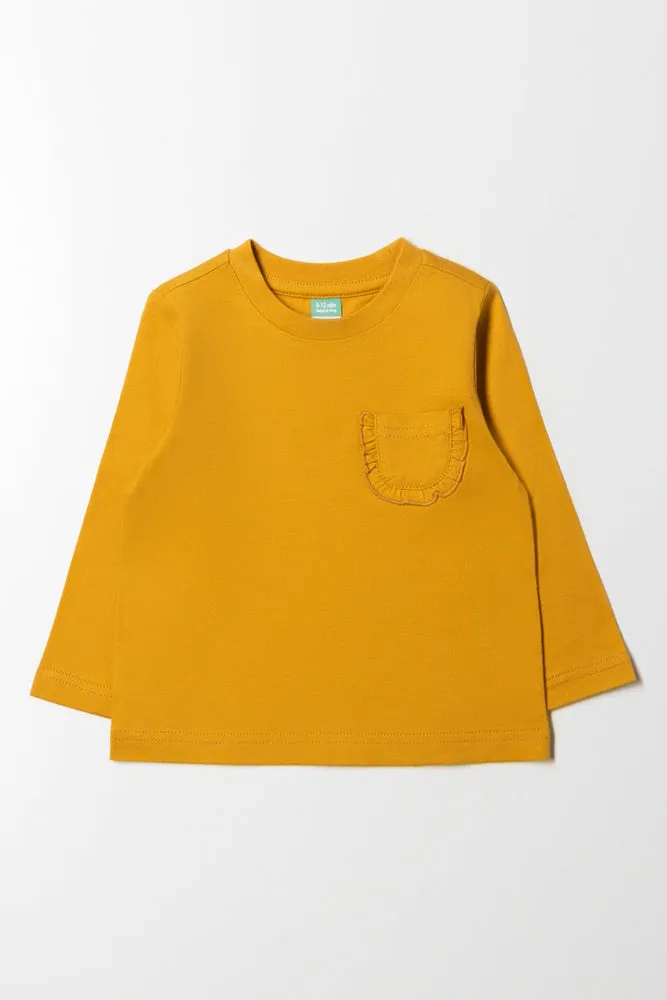 Long Sleeve T-Shirt Yellow sold by Ackermas