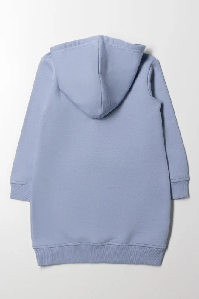 Floral Hooded Dress Blue sold by Ackermas product image thumbnail 3