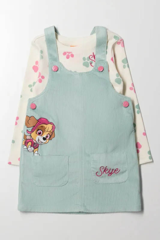 Paw Patrol Pinafore Set Green sold by Ackermas