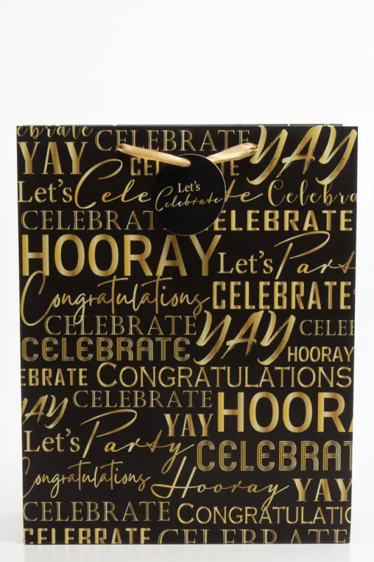 Celebrate Gift Bag Black sold by Ackermas