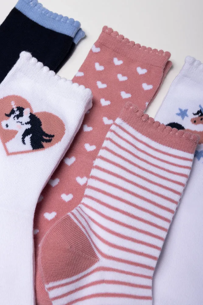 Unicorn 5 Pack Anklet Socks Multi sold by Ackermas product image thumbnail 2