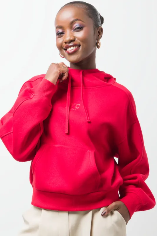 Hooded Tracktop Red sold by Ackermas