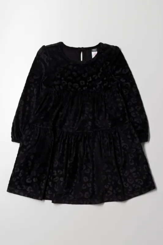 Animal Velour Dress Black sold by Ackermas