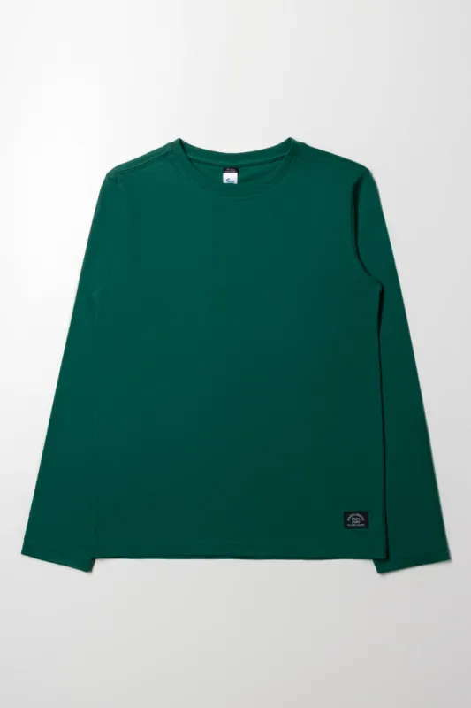 Long Sleeve T-Shirt Green sold by Ackermas