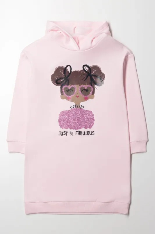 Hooded Dress Light Pink sold by Ackermas