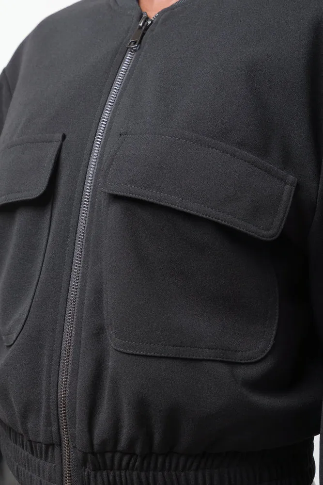 Bomber Jacket Black sold by Ackermas product image thumbnail 4