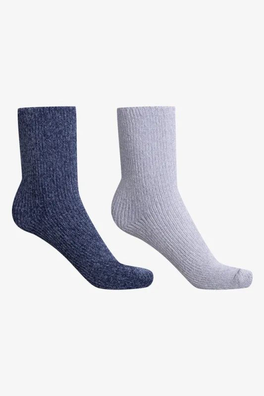 2 Pack Socks Blue & Grey sold by Ackermas