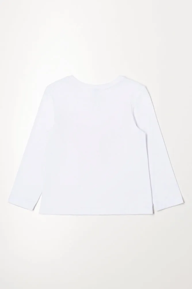 Long Sleeve T-Shirt White sold by Ackermas product image thumbnail 3