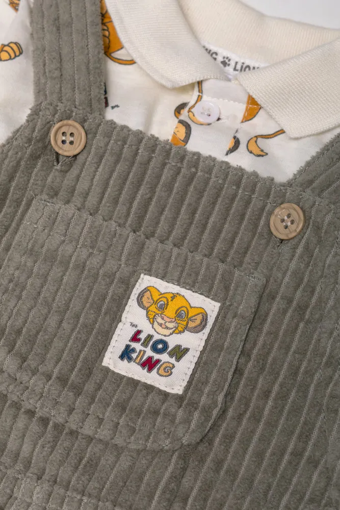 Lion King Dungaree Set Sage sold by Ackermas product image thumbnail 2