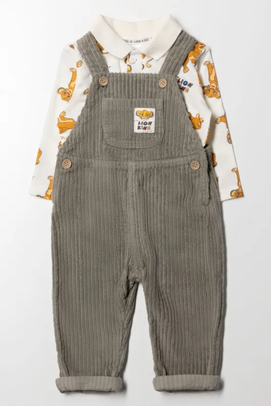 Lion King Dungaree Set Sage sold by Ackermas
