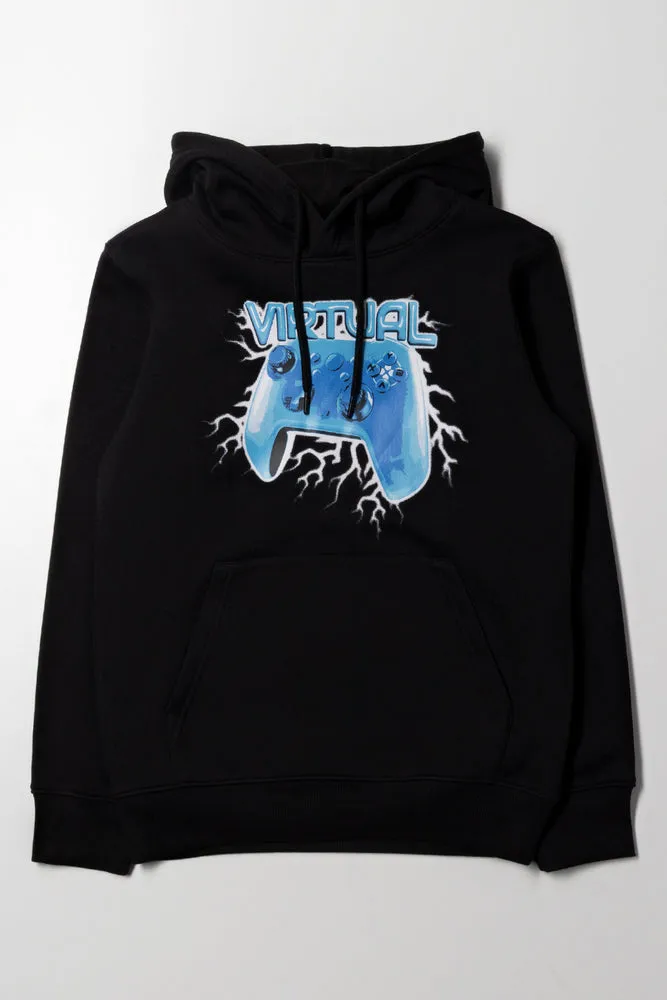 Hooded Tracktop Black sold by Ackermas