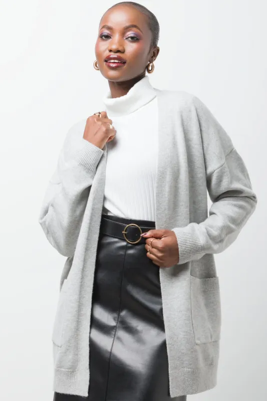Mid Length Cardigan Grey sold by Ackermas