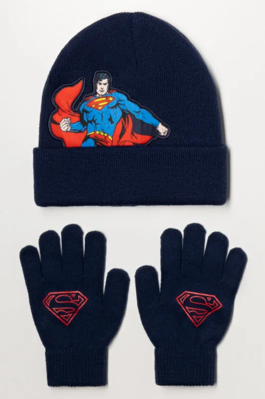 Spider-Man 2 Piece Hat Set Navy sold by Ackermas